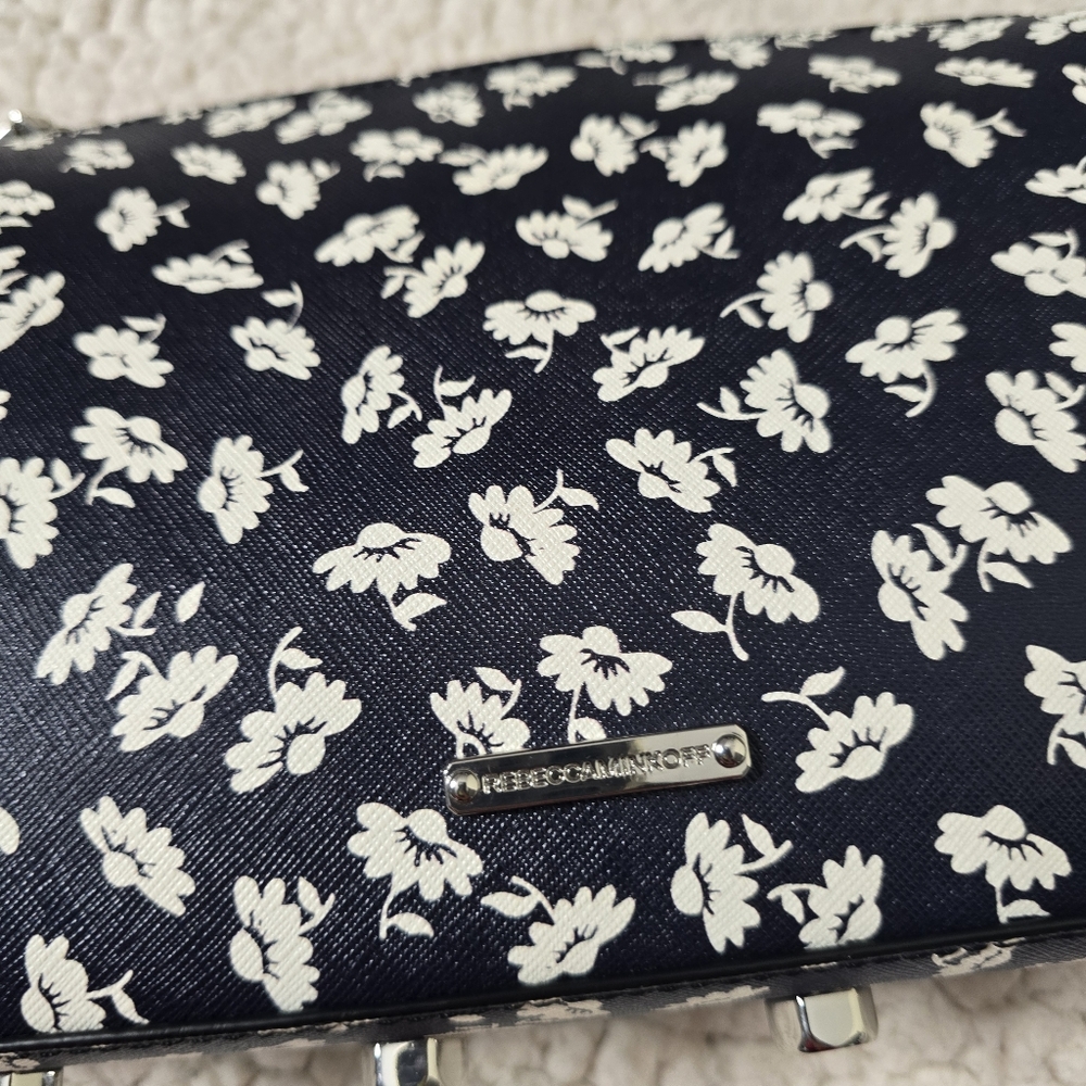 NWOT Rebecca Minkoff Avery Crossbody Bag/Clutch Saffiano Leather Floral Print - Picture 2 of 13